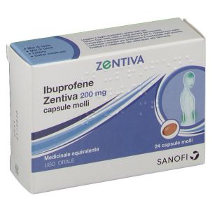 Ibuprofene Zentiva 200mg Antinfiammatorio 24 Capsule Molli