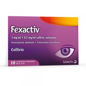 Fexactiv Collirio Antistaminico 0,3%+0,05% Soluzione Oculare 10 Contenitori  Globuli Contenitore MONOdose