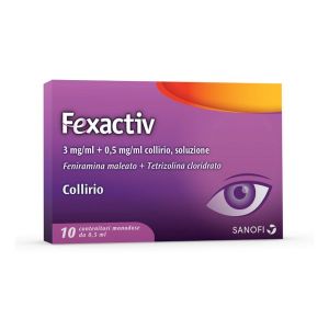 Fexactiv Collirio Antistaminico 0,3%+0,05% Soluzione Oculare 10 Contenitori Monodose