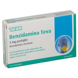 Benzidamina Teva 3mg Pastiglie Benzidamina Cloridrato