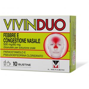 Vivinduo Febbre E Congestione Nasale Orale 10 Bustine 500mg