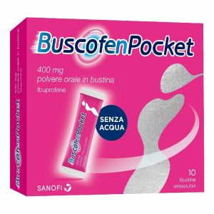 Buscofenpocket 400mg i Ibuprofene Analgesico Contro Dolori da Ciclo 10 Bustine