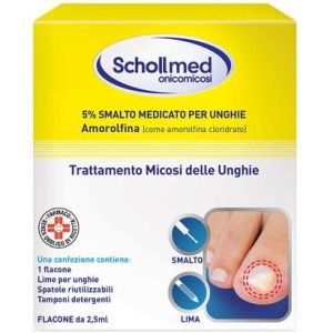 Schollmed Onicomicosi 5% Smalto Medicato + Lima Trattamento Micosi 2,5ml