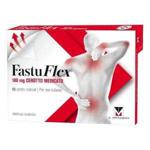 Fastuflex 10 Cerotti Medicati Antinfiammatori Diclofenac Epolamina 180mg