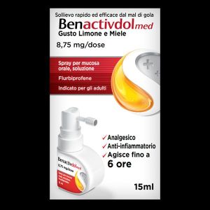 Benactivdolmed Spray Mucosa Orale 15ml 8,75mg/ml