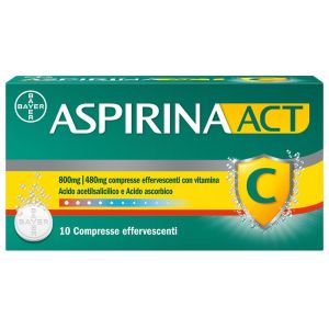 Aspirinaact C per Febbre e Influenza i Vitamina C Compresse Effervescenti