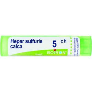 Hepar Sulfuris Calcareum  Boiron  80 Granuli 5 Ch Contenitore Multidose