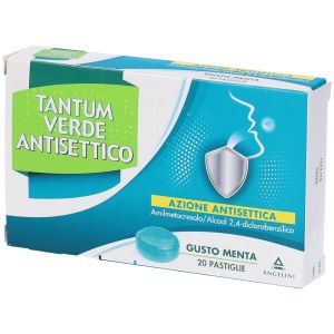 Tantum Verde Antisettico 20 Pastiglie Gusto Menta 0,6mg + 1,20mg