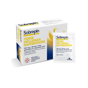 Sobrepin Tosse Influenza Raffreddore Orale 10 Buste 650mg +20mg + 4mg