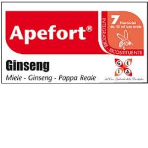 Apefort Ginseng Sciroppo 7 Flaconcini 10ml