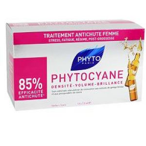 Phyto phytocyane fiale anti-caduta temporanea dei capelli - donna 12x7,5 ml