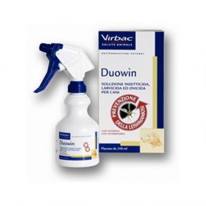 Virbac Duowin Soluzione Insetticida Larvicida E Ovicida Cani Spray 250ml