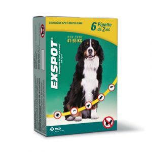 Exspot Soluzione Spot-On Cani 41-55 Kg 6 Pipette