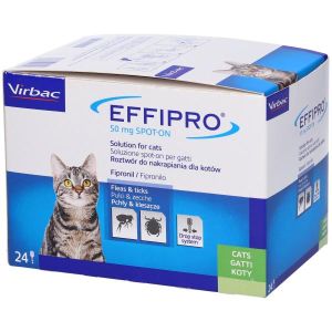 Vibrac Effipro Spot-on Soluzione 50mg per Gatti 24 Pipette