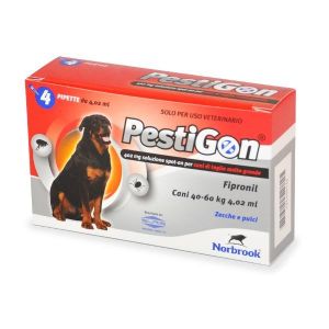 Pestigon Spot-on Soluz 4 Pipette 4,02ml 402mg Cani Da 40 A