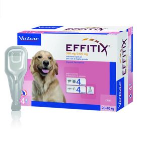 Effitix Soluzione Spot-On Cani Taglia Grande 20-40 Kg 4 Pipette