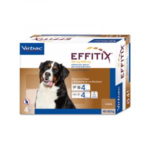 Effitix Soluzione Spot-On Cani Taglia Gigante 40-60 Kg 4 Pipette