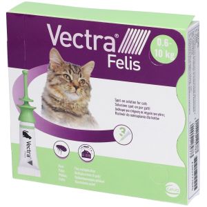 Vectra Felis Spot-on Soluzione 3 Pipette 0,9ml 423mg + 42,3 Mggatti
