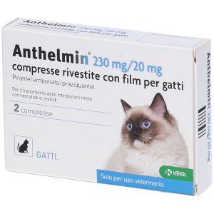 Anthelmin 2 Compresse 230mg + 20mg Gatti