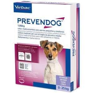 Virbac Prevendog Collare Medicato Antiparassitario 26,4g 60cm Cani Taglia Piccola/media <25kg