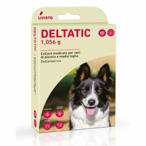 Deltatic Collare Medicato per Cani di Taglia Medio/piccola 2 Pezzi