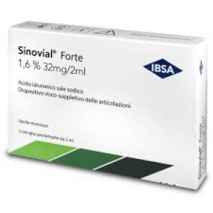 Siringa Intra-articolare Sinovial 32 Acido Ialuronico 1,6% 3
