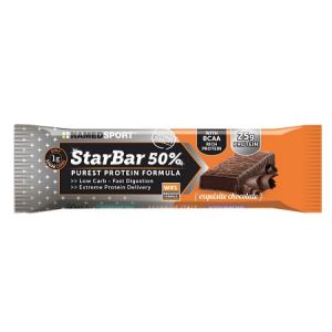 Named Sport Starbar 50% Protein Barretta Exquisite Chocolate 50g