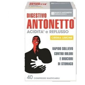 Digestivo Antonetto Acidita E Reflusso Promo Bipacco 40+40 Compresse Masticabili