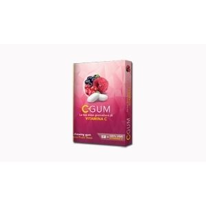 C Gum Frutti Rossi Integratore In Chewingum Di Vitamina C 9 Confetti