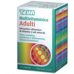 Teva Multivitaminico Adulti Integratore Vitamine e Minerali 30 Compresse
