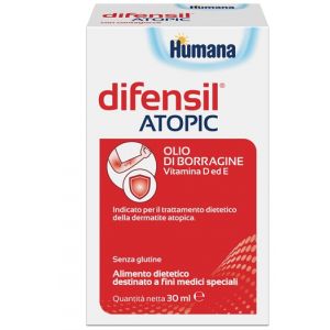 Humana Difensil Atopic Olio Di Borragine Per Trattamento Dermatite Atopica 30ml