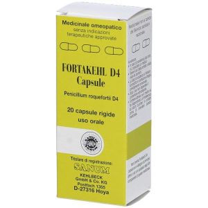 Imo Sanum Fortakehl D4 Medicinale Omeopatico 20 Capsule