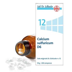 Dr. Schussler original 12 Calcium Sulfuricum D6 of 200 Tablets