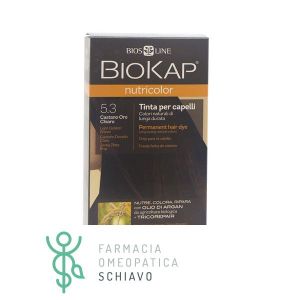 Biokap nutricolor 5,3 new castano oro chiaro tinta tubo + flacone