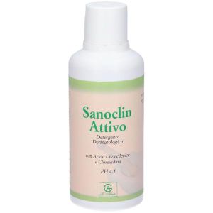 Sanoclin Attivo Shampoo Doccia Detergente Viso Corpo Capelli 500ml
