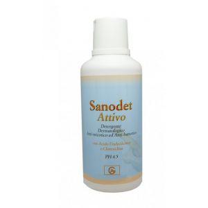 Sanodet attivo shampoo doccia detergente viso corpo e capelli 500 ml