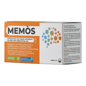 Memos Integratore 10 Flaconcini da 10ml i Tappo Serbatoio