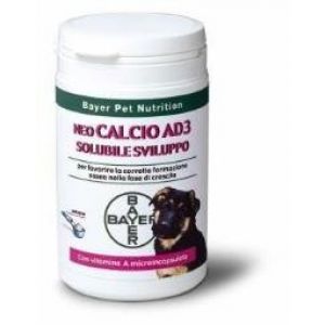 Bayer Pet NeoCalcio Ad3 Polvere Integratore Vitamine Ossa Cani 200 g