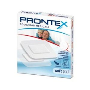 Garza Compressa Prontex Soft Pad 10x8 Cm 6 Pezzi  5 Tnt + 1 Impermeabile Aqua Pad