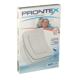 Safety Prontex Soft Pad 10 X 15 Cm 5 Compresse In Tnt + 1 Impermeabile