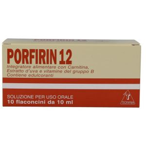 Porfirin 12 Integratore Tonico Energetico 10 Flaconcini