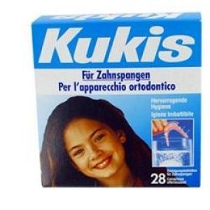 Kukis cleanser pulizia apparecchio ortodontico 28 compresse effervescenti