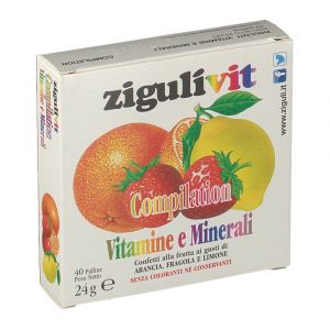 Ziguli Vit Compilation Vitamine E Minerali Arancia Fragola Limone 40 Palline