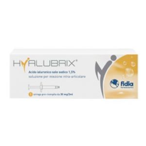Hyalubrix Pre-filled Syringe 30mg/2ml Hyaluronic Acid Sodium Salt 1.5%