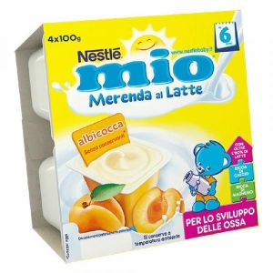 Nestlè Mio Merenda Al Latte Albicocca 4 Vasetti da 100g