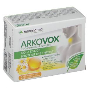 Arkovox Integratore Lenitivo Miele e Limone 24 Caramelle