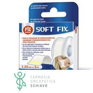 Pic Soft Fix Cerotto Rocchetto Tessuto Non Tessuto 2.5x914cm Dispenser 1 Pezzo