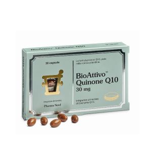 Bio Attivo Quinone Q10 Integratore Antiossidante 30 Capsule