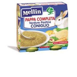 Mellin Pappa Completa Verdure Pastina Coniglio 2 x 250g