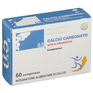 Nova Argentia Integratore Calcio Carbonato 60 capsule 0,5g